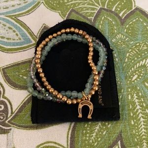 Token of Luck Horseshoe Beaded Stretch Bracelet